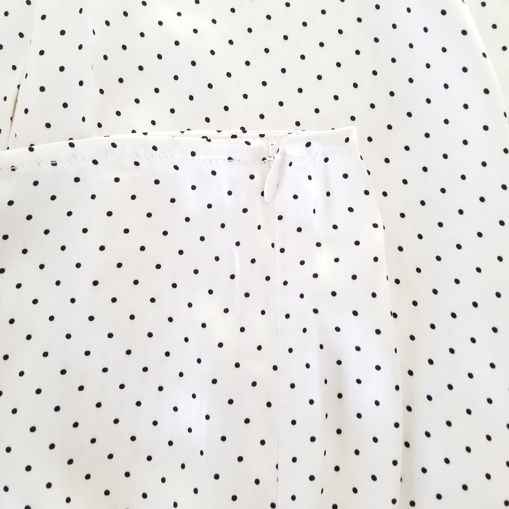 Ganni Cameron Polka Dot Palazzo Wide Leg High Rise Pants Size 6 - Picture 7 of 8